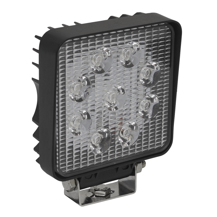 Sealey LED3S Square Work Light with Mounting Bracket 27W SMD LED