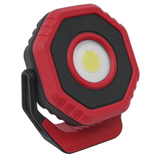 Sealey LED700PR Rechargeable Pocket Floodlight with Magnet 360° 7W COB LED - Red