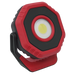 Sealey LED700PR Rechargeable Pocket Floodlight with Magnet 360° 7W COB LED - Red