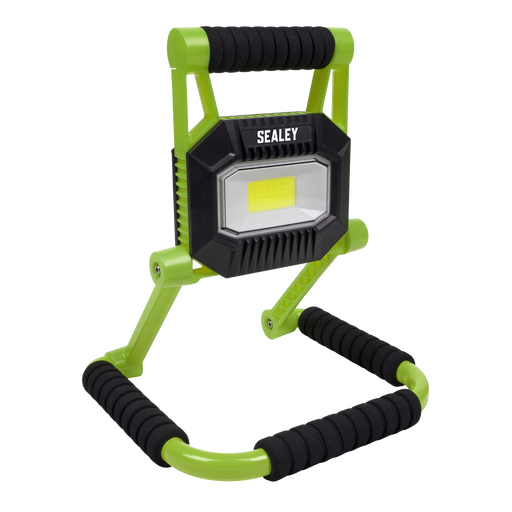 Sealey LEDFL10W Rechargeable Portable Fold Flat Floodlight 10W COB LED Lithium-ion
