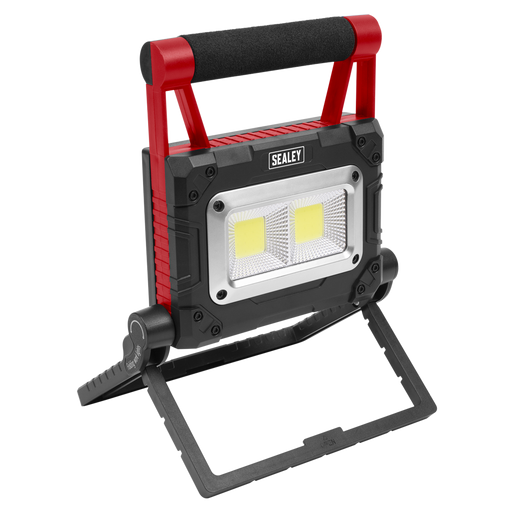 Sealey LEDFL15WS 15W COB LED Solar Powered Rechargeable Portable Floodlight