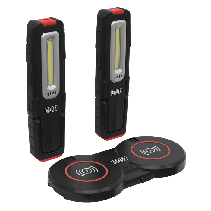 Sealey LEDWCBCOMBO5 Inspection Light 5W & 1W COB LED (x2) & Double Wireless Charging Base
