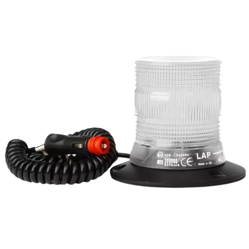 Beacon - Clear Lens, LED Compact, R65 Rated, 10-30V Magnetic Mount, LAP Electrical - LKB020C