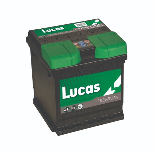 Lucas LP202 Premium Car Battery (LP002L) 540 190 034 - 12v 40Ah, 4 Years Warranty