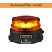 Beacon - Amber Lens, Low Profile LED, R65 Rated, 10-30V Magnetic Mount & Rechargeable Battery Operated, LAP Electrical - LPB020BAT