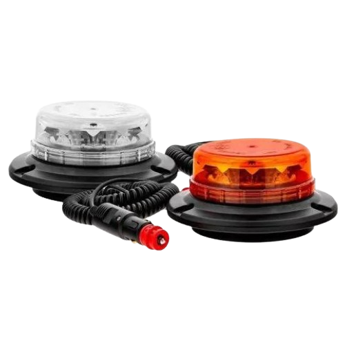 Beacon - Clear Lens, Low Profile, LED R65 Rated, 10-30V Magnetic Mount, LAP Electrical - LPB020C