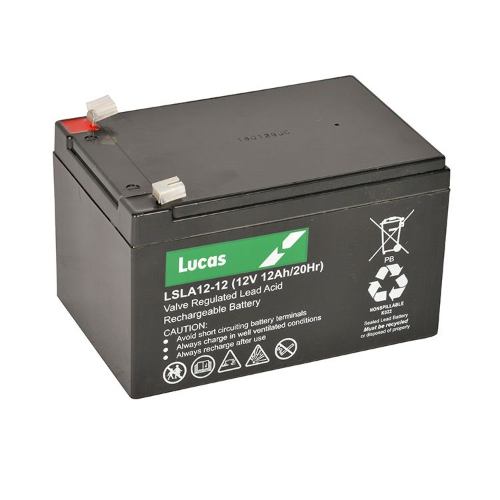 Lucas LSLA1212 Battery - 12v 12Ah, 1 Year Warranty