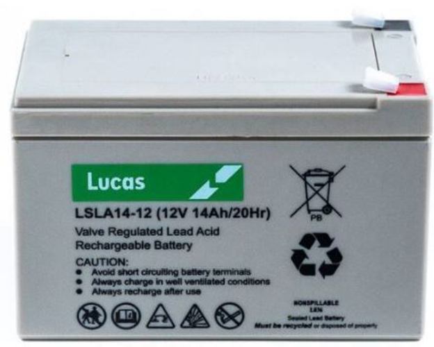 Lucas LSLA1412 SLA Battery - 12v 14Ah, 1 Year Warranty