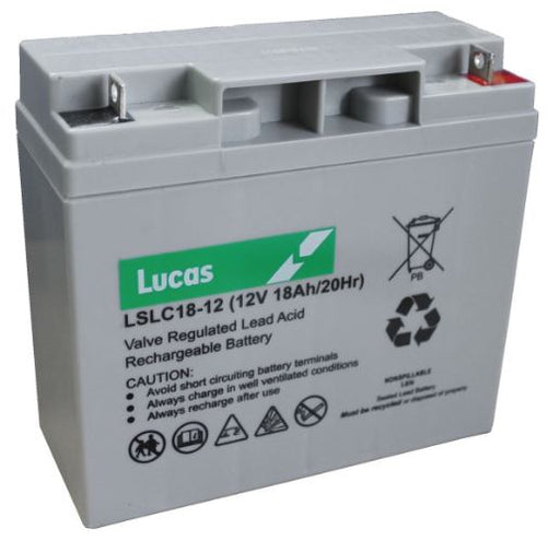Lucas LSLC1812 Sealed Battery - 12v 18Ah, 1 Year Warranty