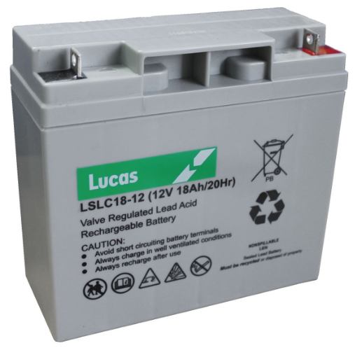Lucas LSLC1812 Sealed Battery - 12v 18Ah, 1 Year Warranty