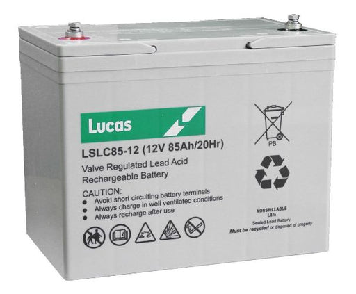 Lucas LSLC8512 Sealed Battery - 12v 85Ah, 1 Year Warranty