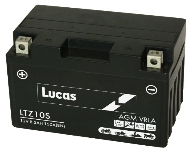 Lucas LTZ10S Shido Lithium Motorcycle Battery LiFePO4 - 12v 4Ah, 1 Year Warranty
