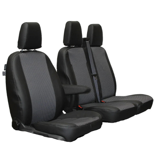 Seat Cover For Luxury - Ford Transit Custom 2013 - 2023 - Single + Double Set, Town & Country - LU4515