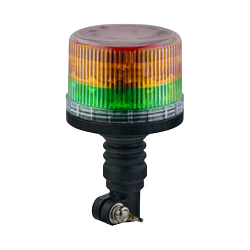 Beacon - Amber & Green Colour Combination LED, 10-30V, Flexi DIN Fixing, LAP Electrical - LXB040AG