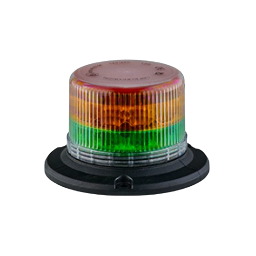 Beacon - Amber & Green Colour Combination LED, 10-30V, 3 Point Fixing, LAP Electrical - LXB050AG