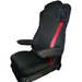 Seat Cover For Mercedes Atego - Isringhausen 6860/875 Basic Truck Passenger - Black, Town & Country - MERT06BLK