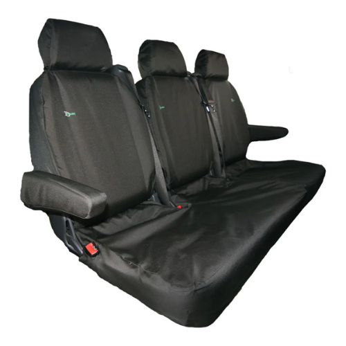 Seat Cover For Mercedes Vito 2014 Onwards - Treble Folding Rear - Black, Town & Country - MERV03BLK