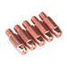 Welding Contact Tip 1mm MB25/36 - Pack of 5,MIG918, Sealey