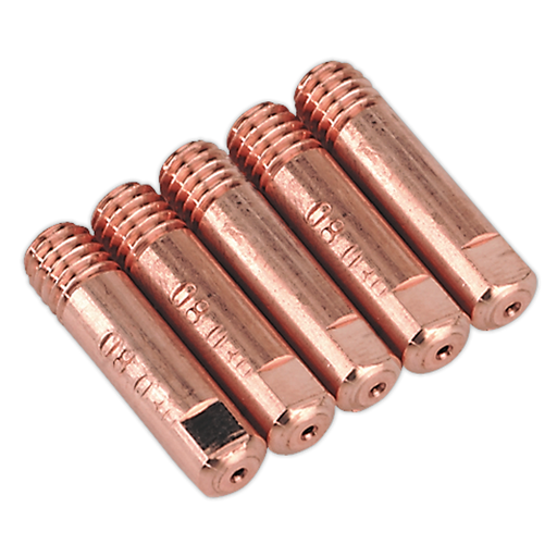 Welding Contact Tip 0.8mm MB15 Pack of 5,MIG957, Sealey