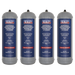 Welding Disposable Argon/Carbon Dioxide Gas Cylinder 430g 2.2L - Pack of 4, MIGMIX2.24, Sealey