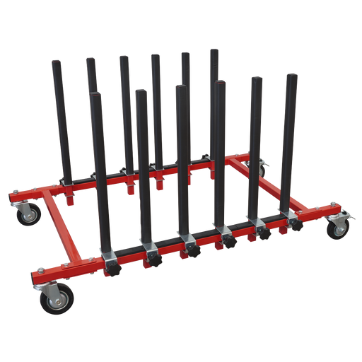 Sealey MK76 Panel Storage Rack Mobile Holds 5 Panels