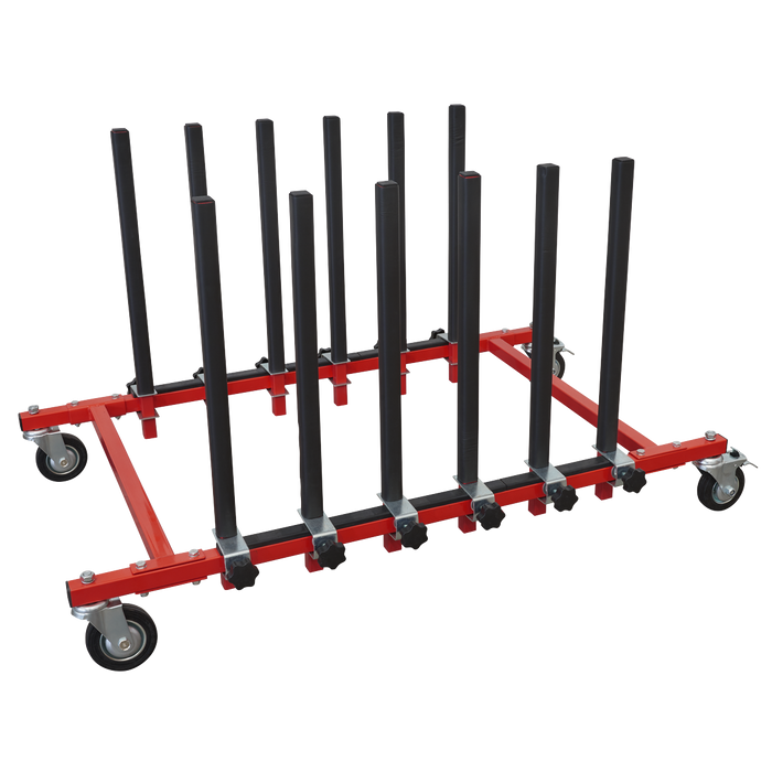 Sealey MK76 Panel Storage Rack Mobile Holds 5 Panels
