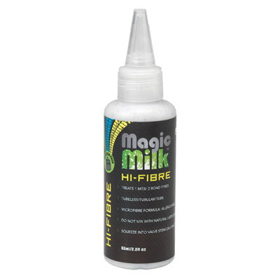 OKO OKO080 Magic Milk Hi-Fibre Race Tyre Sealant, 65ml- Seals Punctures Up to 7mm - Pack of 4