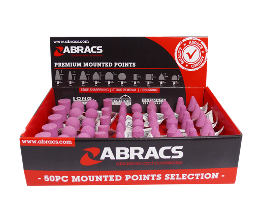Abracs 50pc Mounted Point Display Pack of 1, MPPACK50