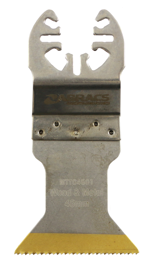 Abracs 45mm Tin Coated Multi-Tool Blade - Wood & Metal, MTTC4501