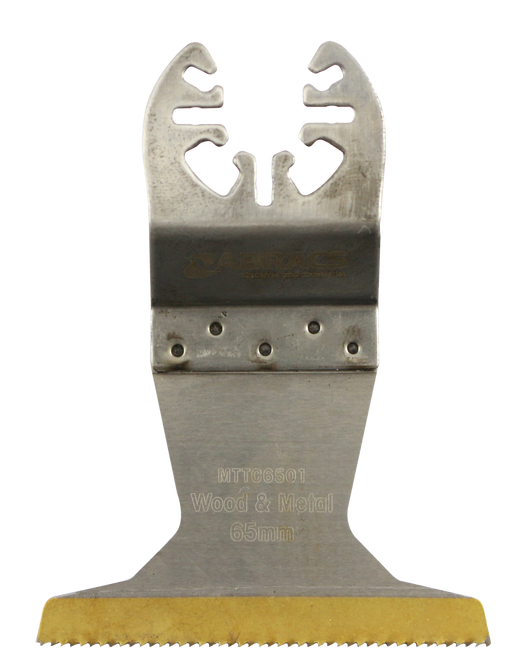 Abracs 65mm Tin Coated Multi-Tool Blade - Wood & Metal, MTTC6501