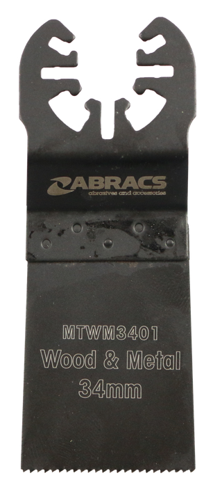 Abracs 34mm Multi-Tool Blade - Wood & Metal, MTWM3401