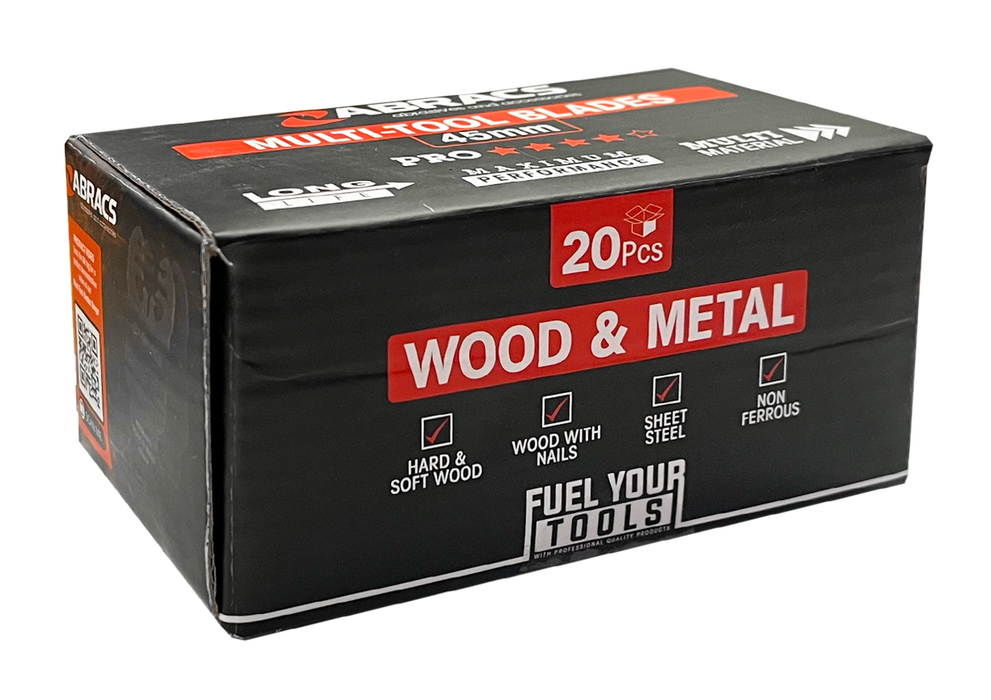 Abracs 45mm Multi-Tool Blade - Wood & Metal - 20(Pcs) Pack of 1, MTWM4520