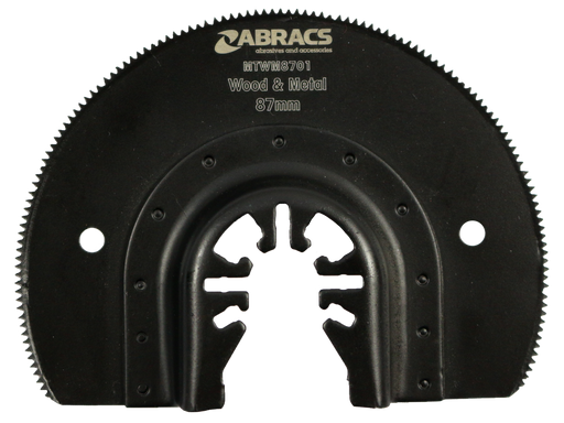 Abracs 87mm Radial Multi-Tool Blade - Wood & Metal, MTWM8701