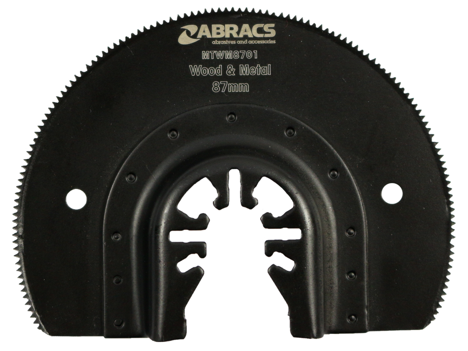 Abracs 87mm Radial Multi-Tool Blade - Wood & Metal, MTWM8701