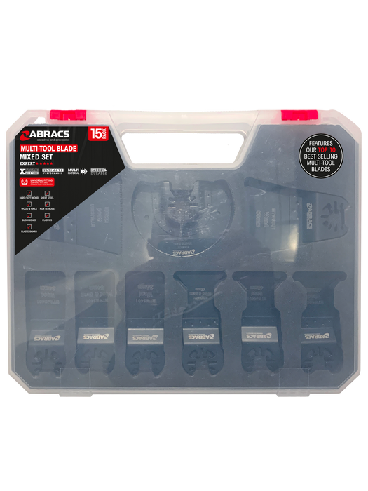 Abracs 15pc Multi-Tool Wood & Metal Blade Set Pack of 1, MTWMSET15