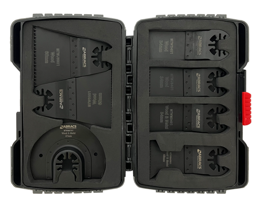 Abracs 8pc Multi-Tool Wood & Metal Blade Set - Case Pack of 1, MTWMSET8C