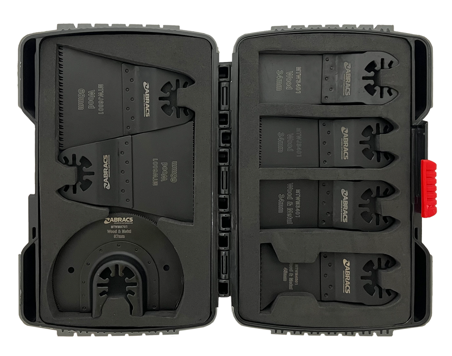 Abracs 8pc Multi-Tool Wood & Metal Blade Set - Case Pack of 1, MTWMSET8C