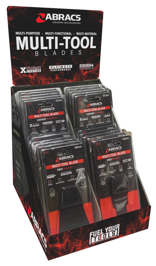 Abracs 20pc Multi-tool Display Pack - Wood + Wood/Metal Pack of 1, MTDISP20