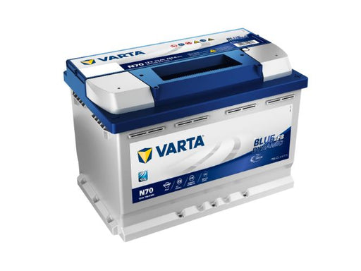N70 Varta Blue Dynamic EFB Start-Stop Car Battery 12V 70Ah - 570500076, 3 Years Warranty