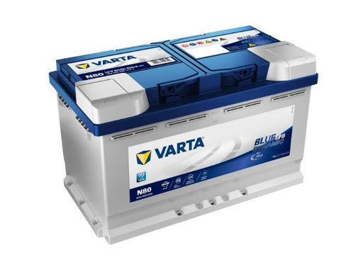 N80 Varta Blue Dynamic EFB Start-Stop Car Battery 12V 80Ah - 580500080 Type 110, 3 Years Warranty