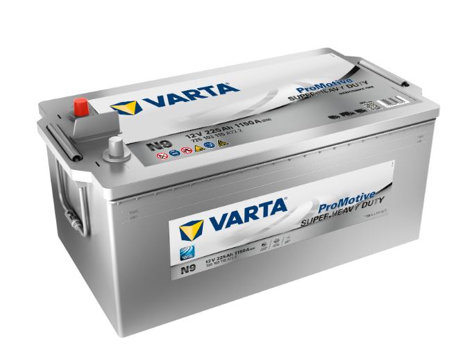 N9 VARTA PROMOTIVE SUPER HEAVY DUTY BATTERY 12V 225Ah - 725103115 Type 625SHD, 2 Years Warranty