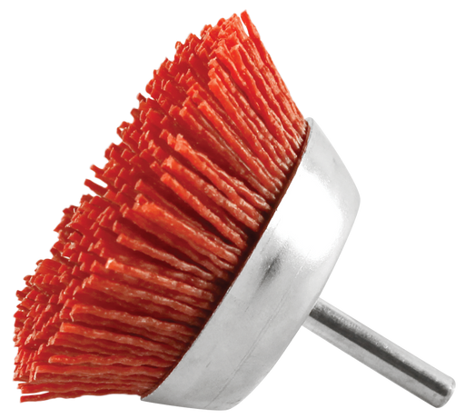Abracs Filament Cup Brush - Red, 75mm, NYCUP75RED