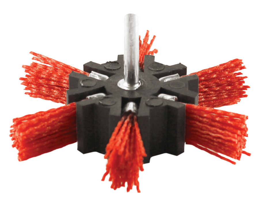 Abracs Filament Strip Brush - Red, 100mm, NYSTRIPRED