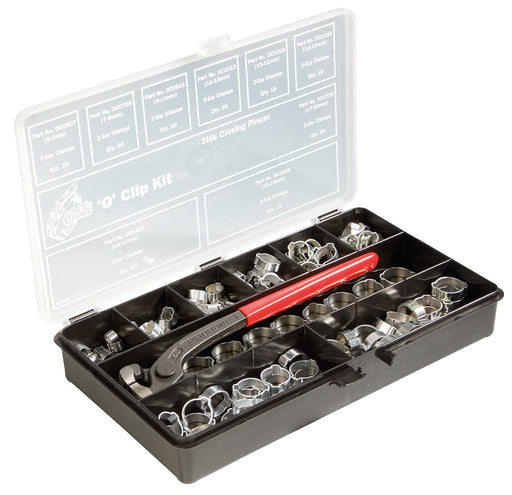 Jubilee OK175P O Clip Kit 175 Clips with Side Closing Pincer (Contained in a Plastic Box)