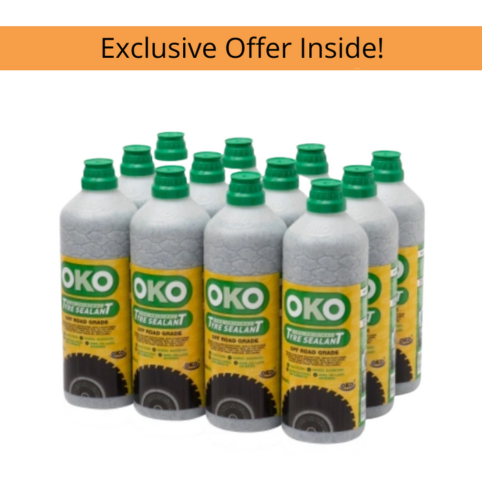 OKO Off-Road Tyre Sealant Case of 12 × 1250ml – Seals Punctures Up to 12mm | OK002