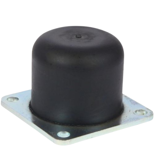 Square Plate Buffer - Anti-Vibration, Fixing Hole Dimension 9mm, Height 60mm - PB75