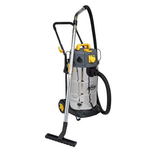 Sealey PC380M110V Vacuum Cleaner Industrial Dust-Free Wet/Dry 38L 1100W/110V Stainless Steel Drum M Class Filtration, Re-Boxed, Grade A, 12 Months Warranty