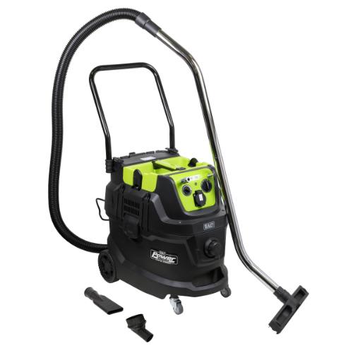 Sealey PC400MA M Class Dust-Free Industrial Wet & Dry Vacuum 40L - Autostart for Air/Electric Tools, Refurbished, Grade C, 6 Months Warranty