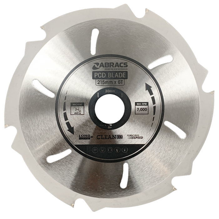 Abracs PCD Blade, 215mm x 30mm x 6T, PCD2156