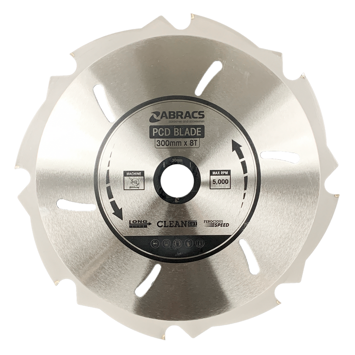 Abracs PCD Blade, 300mm x 30mm x 8T, PCD3008